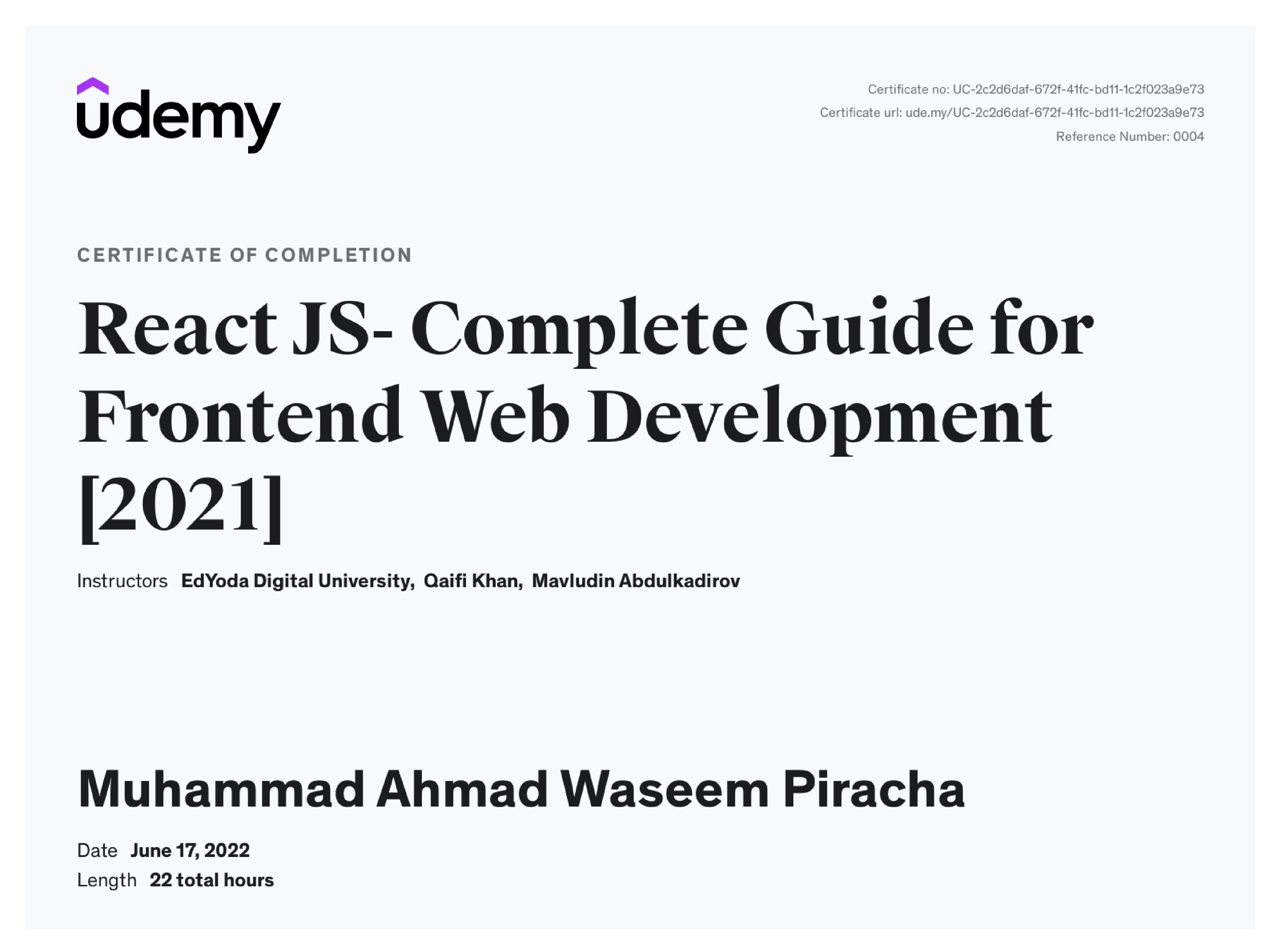React JS - Frontend Web Development