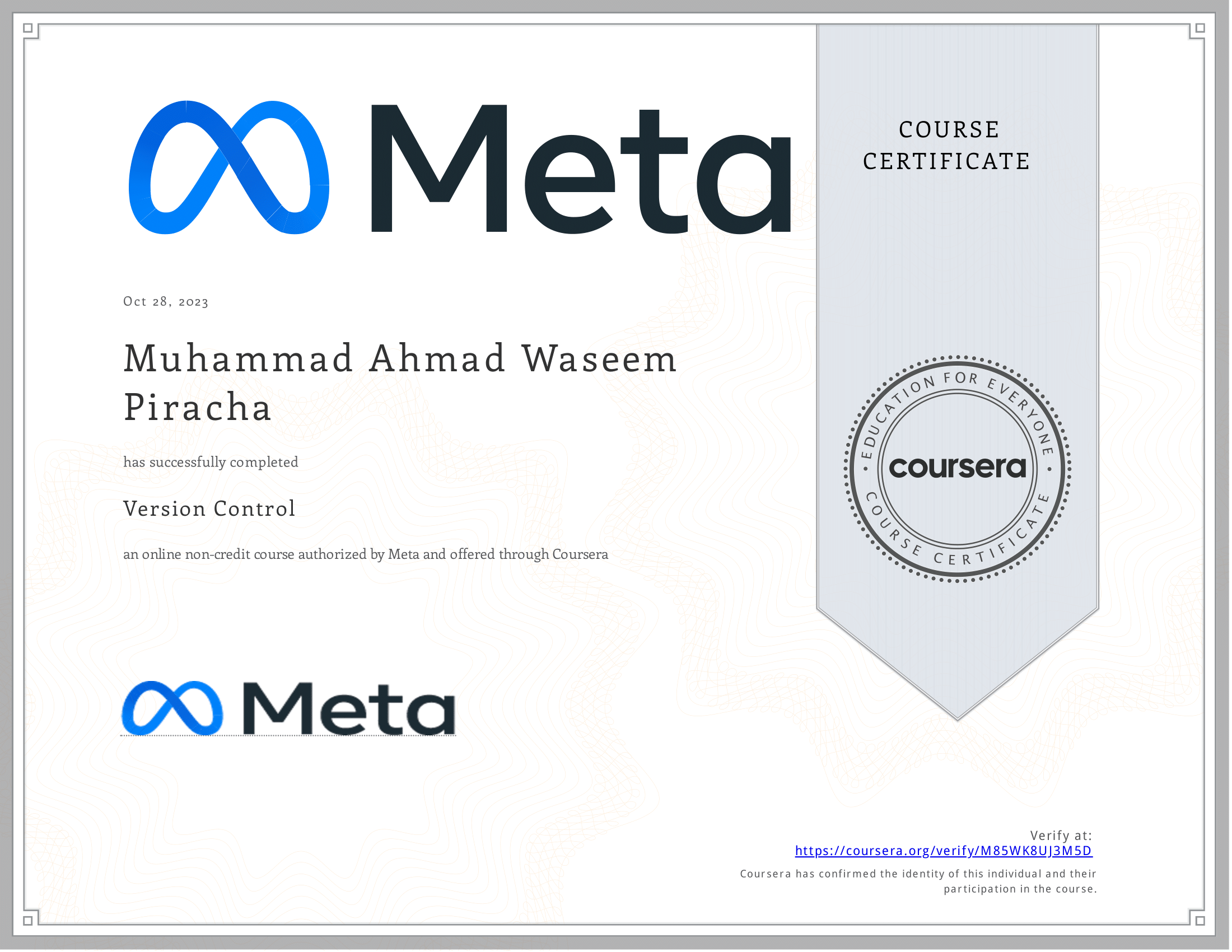 Meta - Version Control